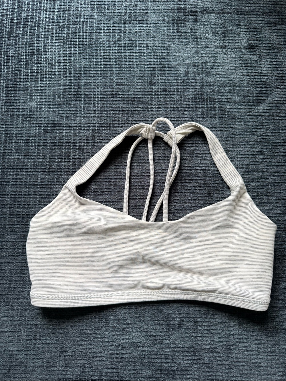 lululemon athletica Light grey Strappy Sports Bra